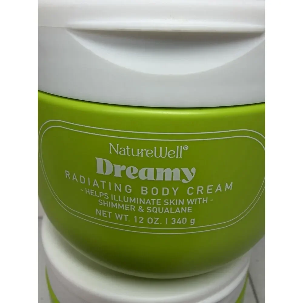 NatureWell Dreamy Radiating Body Cream Illuminate Skin 12oz Set of 2 New